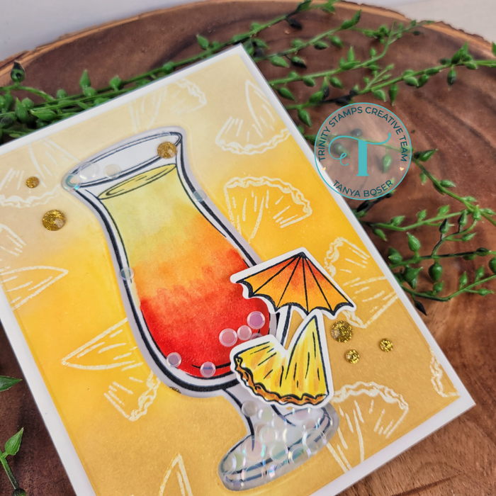 Island Cocktail 4x6 Stamp Set