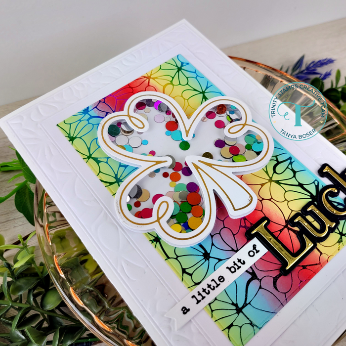 Clover Background Foil Plate