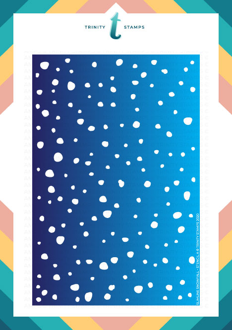 Snowfall - 6x9" Laser Cut Two Piece Layering Stencil Set