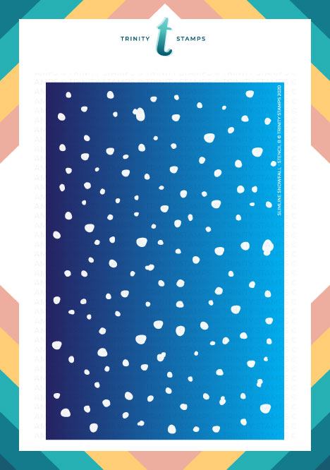 Snowfall - 6x9" Laser Cut Two Piece Layering Stencil Set