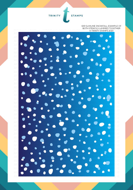 Snowfall - 6x9" Laser Cut Two Piece Layering Stencil Set