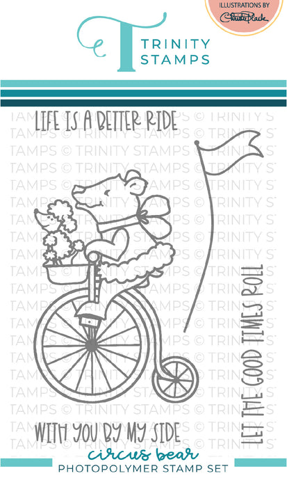 Circus Bear 3x4 Stamp Set