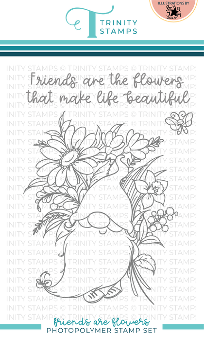 * Last Chance * Friends are Flowers 4x6 Stamp Set