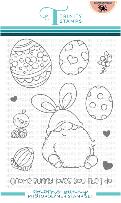 Gnome Bunny 4x6 Stamp Set