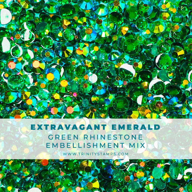 Extravagant Emerald Transparent Rhinestones