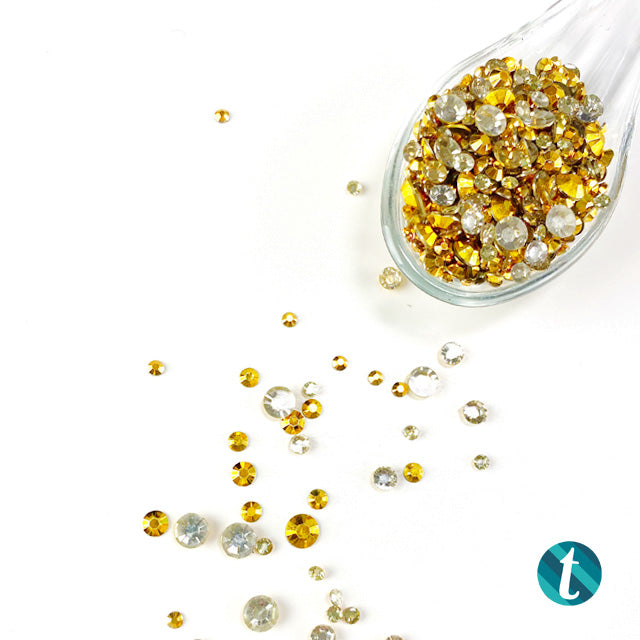 Gold Eclipse Metallic Rhinestones