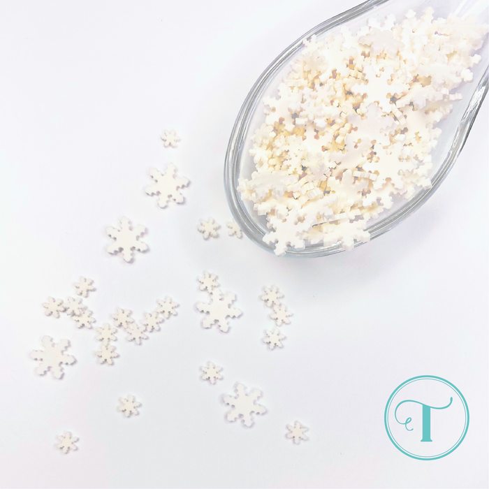 Vanilla Sugar Snowflakes Clay Embellishments