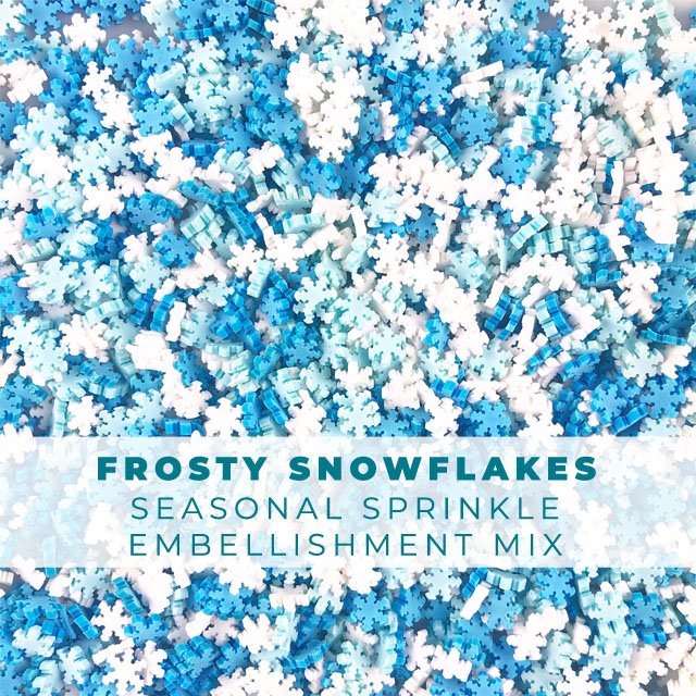 Frosty Snowflakes Clay Embellishments