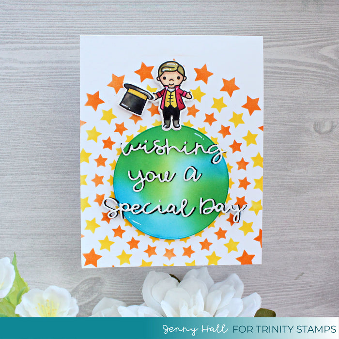 Superstar - 6x6" Laser Cut 2-piece Stencil Set