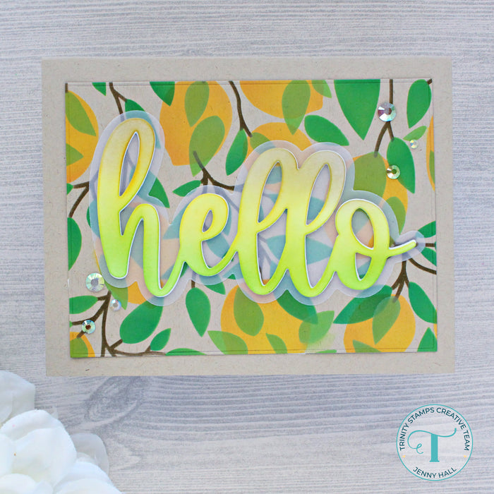 Lemon and Leaves - 4-Piece 6x9 Layering Stencil Set