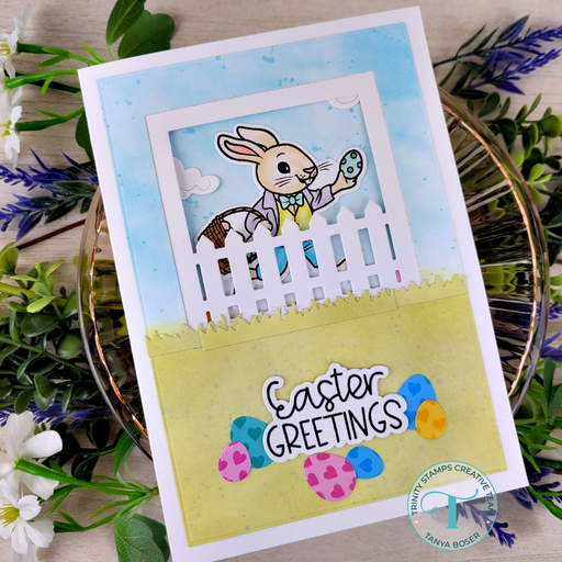 Vintage Bunny 3x4 Stamp Set