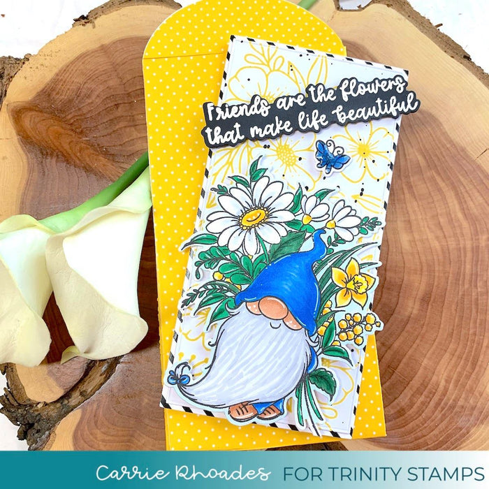 * Last Chance * Friends are Flowers 4x6 Stamp Set