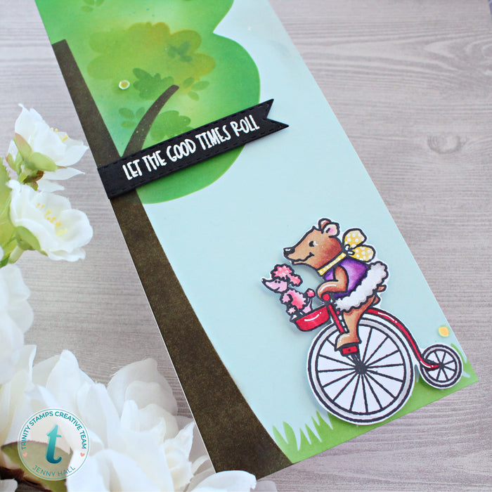 Spring Day Scene Builder - 6x9" Laser Cut 2-piece Layering Stencil Set