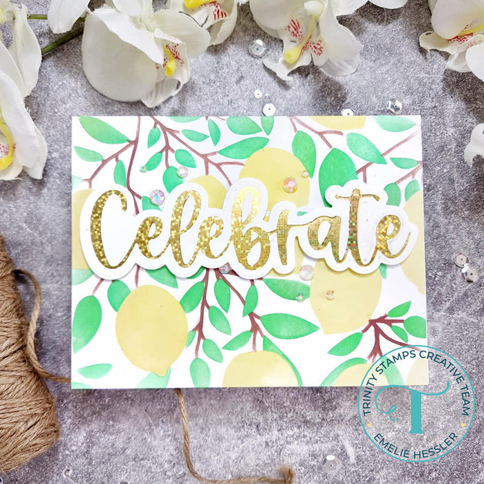 Lemon and Leaves - 4-Piece 6x9 Layering Stencil Set