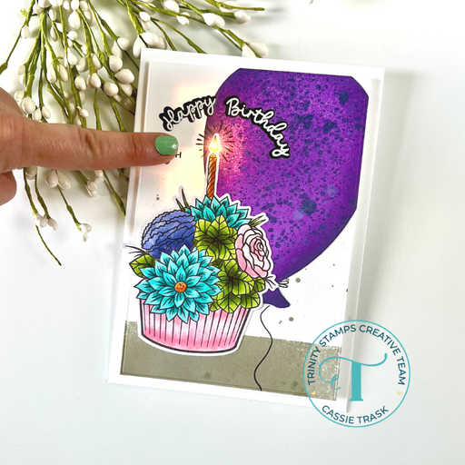 Cupcake Bouquet 4x6 Stamp Set