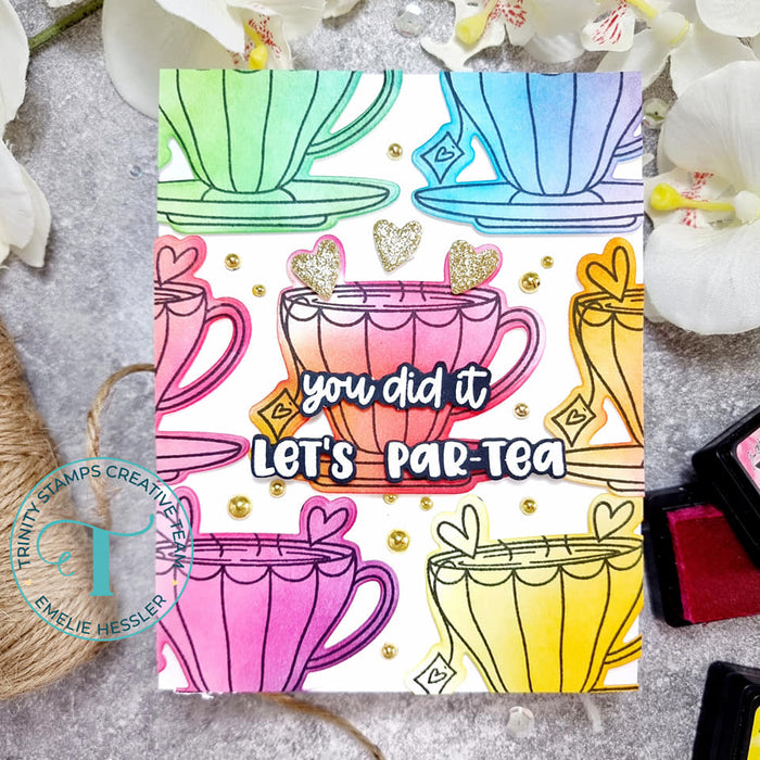 A Cup Of Positivi-TEA 3x4 Stamp Set