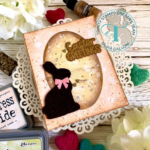 Chocolate Bunny Embossed Detail Die Set