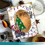 Cozy Christmas Cottage 4x8 Stamp Set