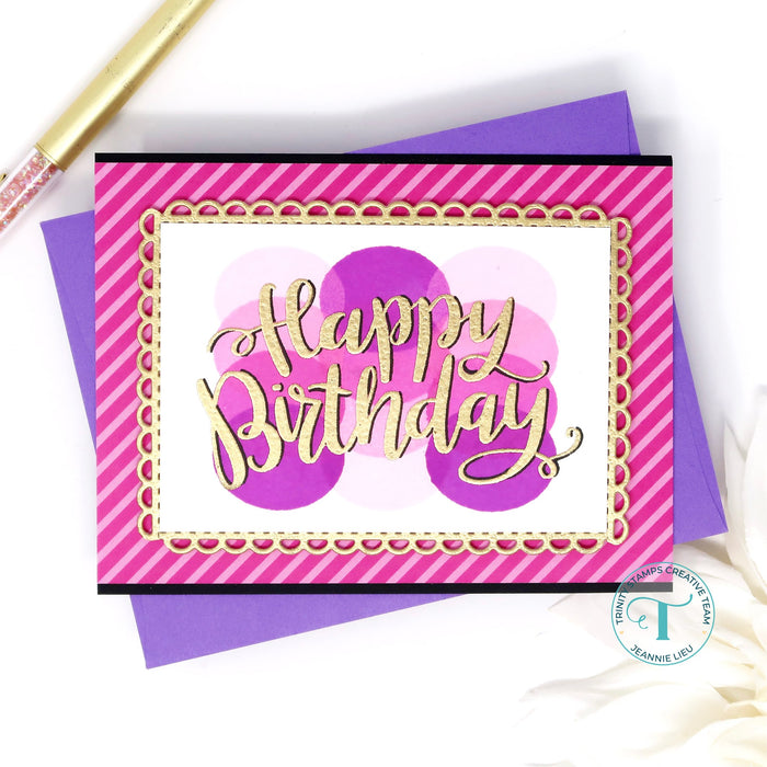 Pretty Party Decor 4x6 Stamp Set