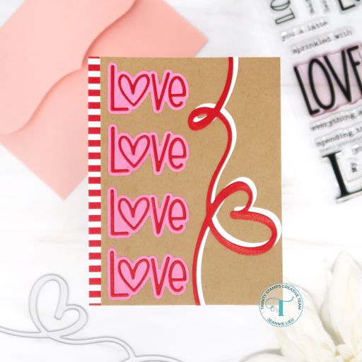Simply Sentimental - Love 4x8 Stamp Set