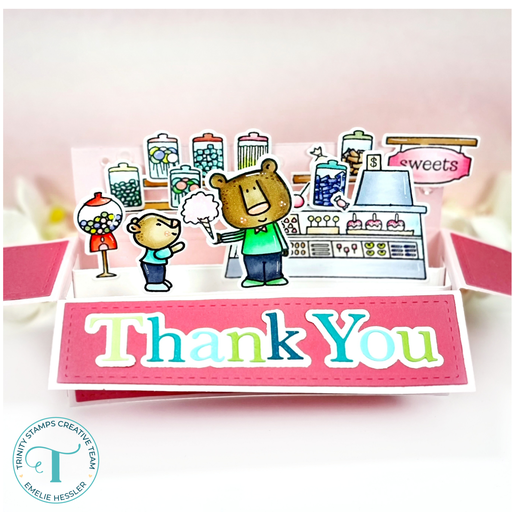 Cozy Bear Sweet Shop 4x8 Stamp Set