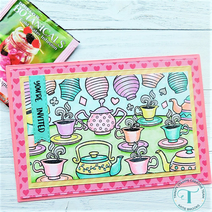 Tea Party 4x11 Stamp Set
