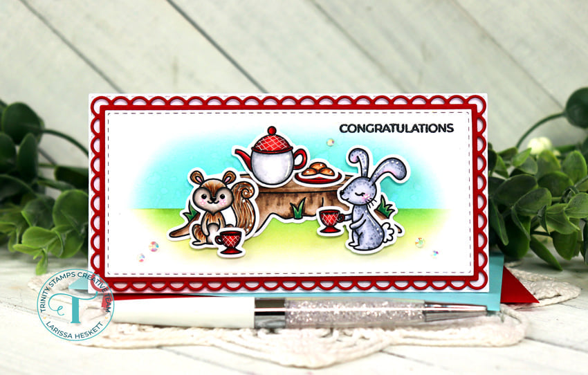 Forest Par-TEA 4x6 Stamp Set
