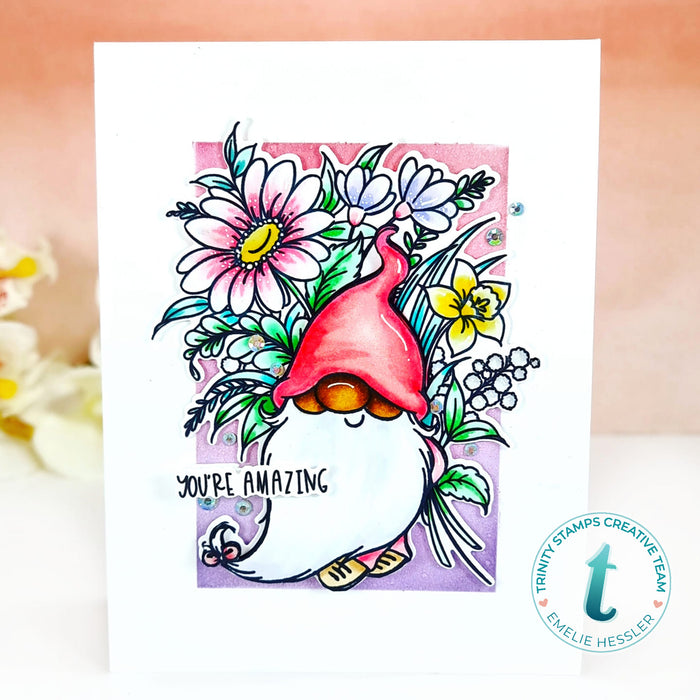* Last Chance * Friends are Flowers 4x6 Stamp Set