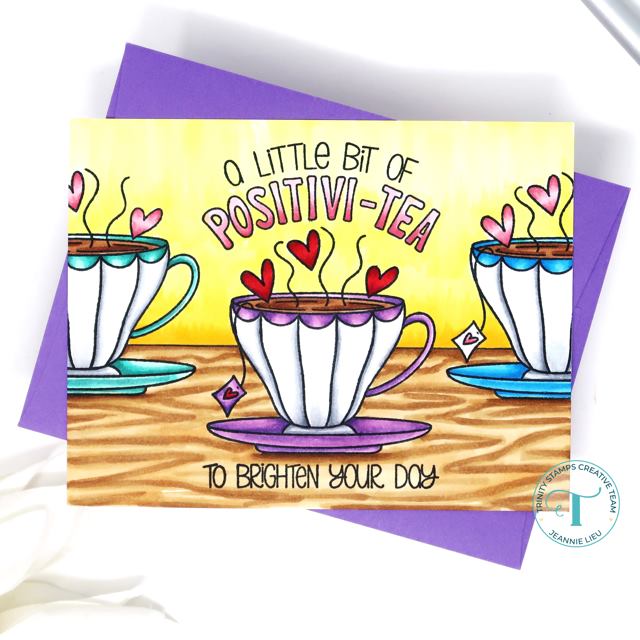 A Cup Of Positivi-TEA 3x4 Stamp Set