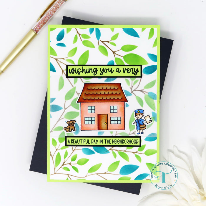 A-7 Modern Embossed Layers Die Set