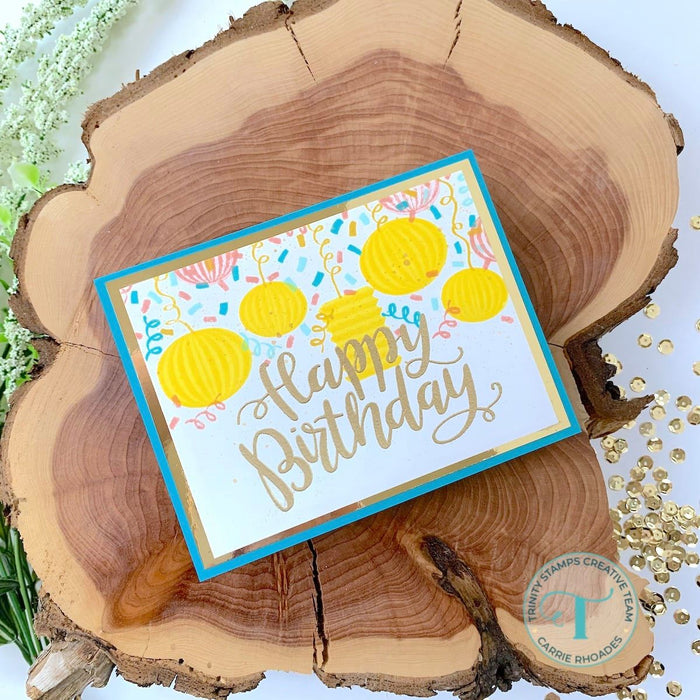 Pretty Party Decor 4x6 Stamp Set