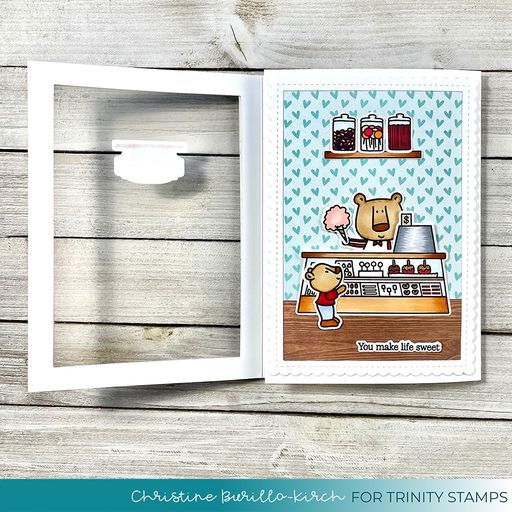Cozy Bear Sweet Shop 4x8 Stamp Set