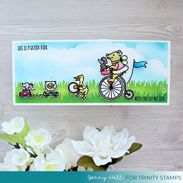 Spring Day Scene Builder - 6x9" Laser Cut 2-piece Layering Stencil Set