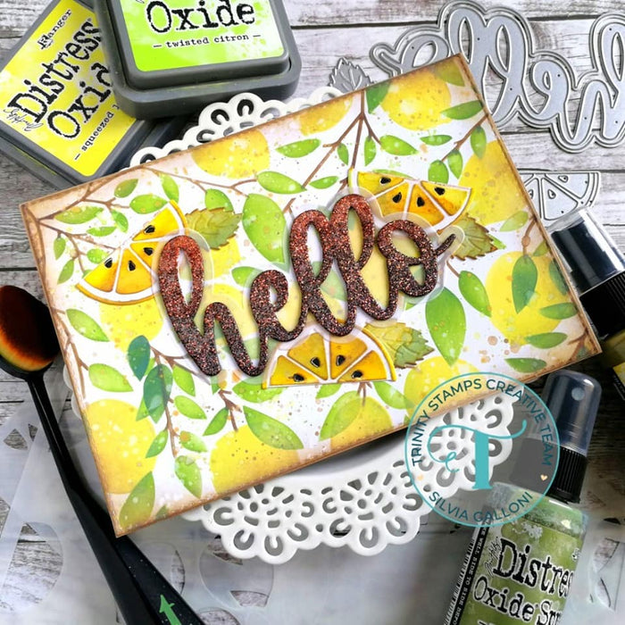 Lemon and Leaves - 4-Piece 6x9 Layering Stencil Set