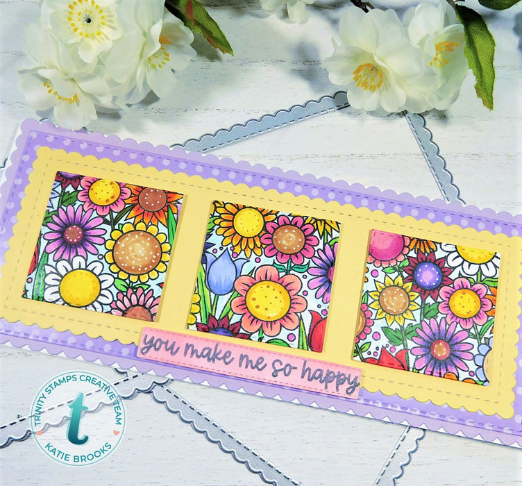 Doodle Garden 4x11 Stamp Set