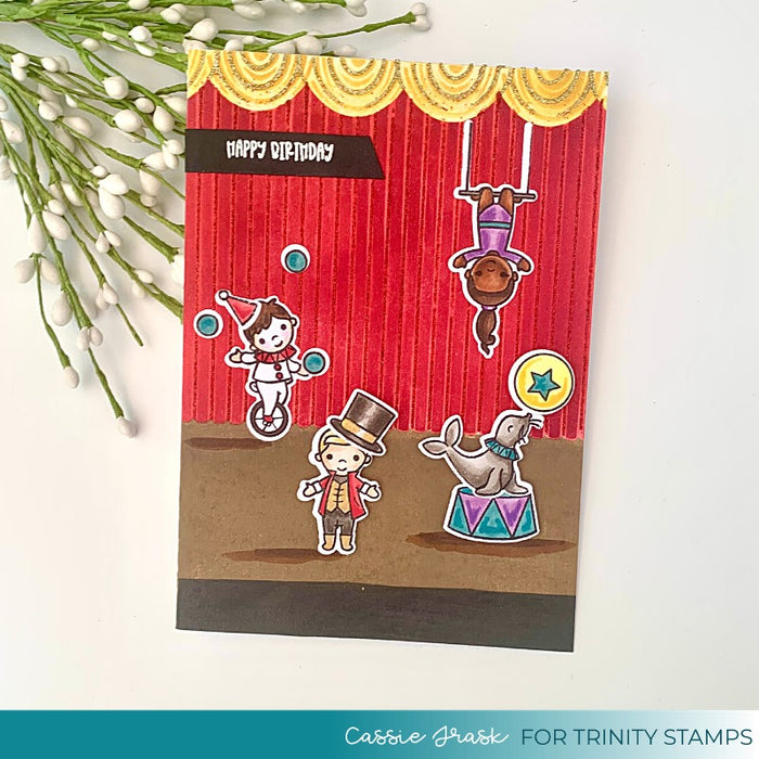Curtain Call - 6x9" Laser Cut 3-piece Layering Stencil Set