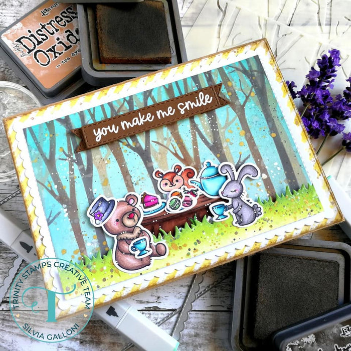 Forest Par-TEA 4x6 Stamp Set