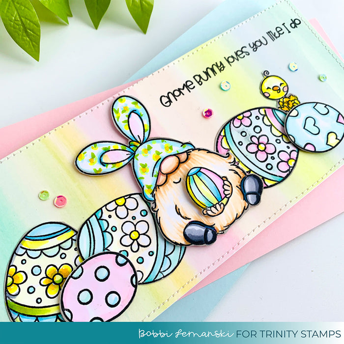 Gnome Bunny 4x6 Stamp Set