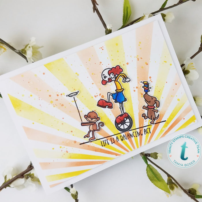 Balancing Acts 4x4 Stamp Set