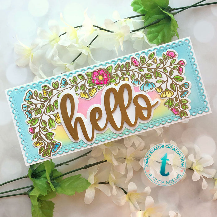*Last Chance* Buttercup Blossoms 4x11 Stamp Set