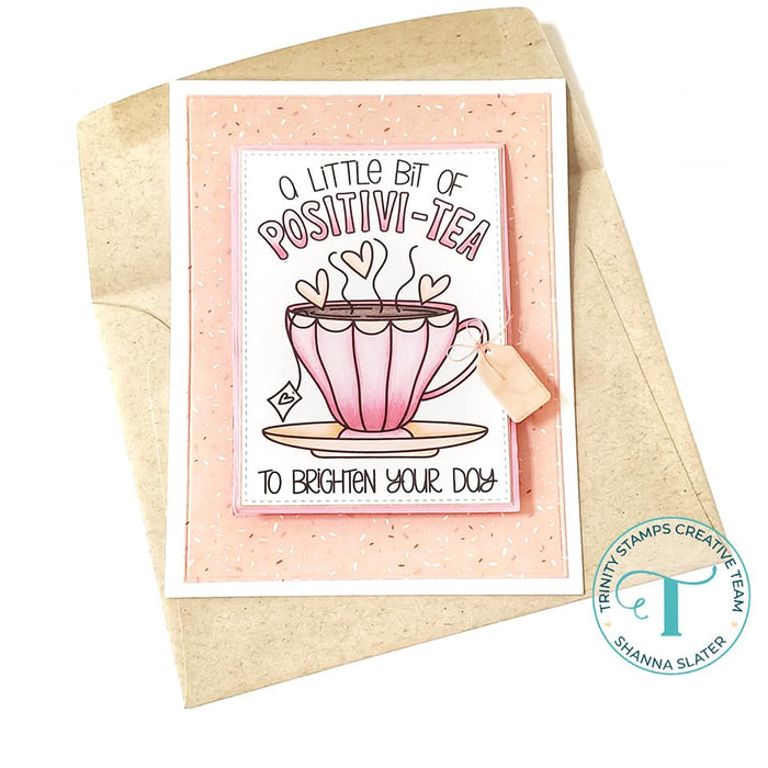 A Cup Of Positivi-TEA 3x4 Stamp Set