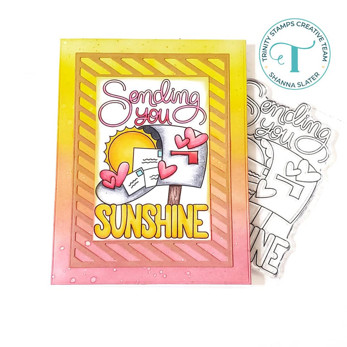 Striped Frame Slimline Panel Die
