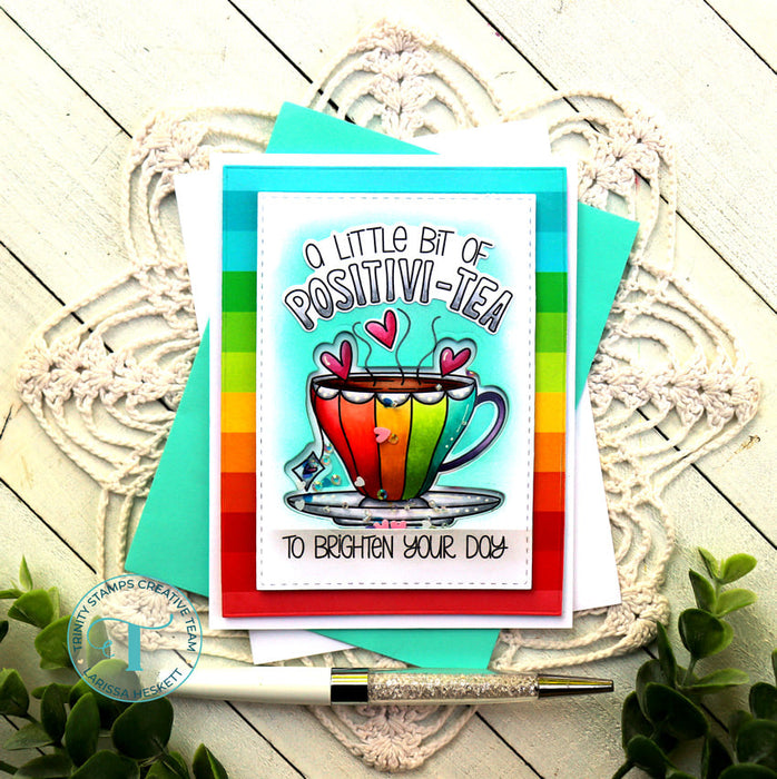 A Cup Of Positivi-TEA 3x4 Stamp Set
