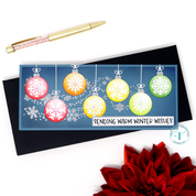 Hanging Ornament Slimline Panel Die Set