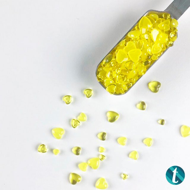 *Last Chance* Jelly Heart Baubles - Lemon Drop Dream