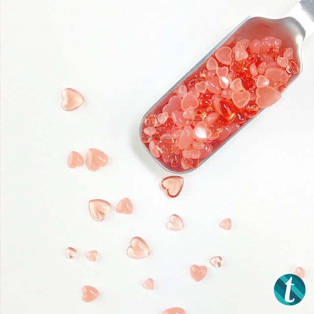 *Last Chance* Jelly Heart Baubles - Peachy Keen