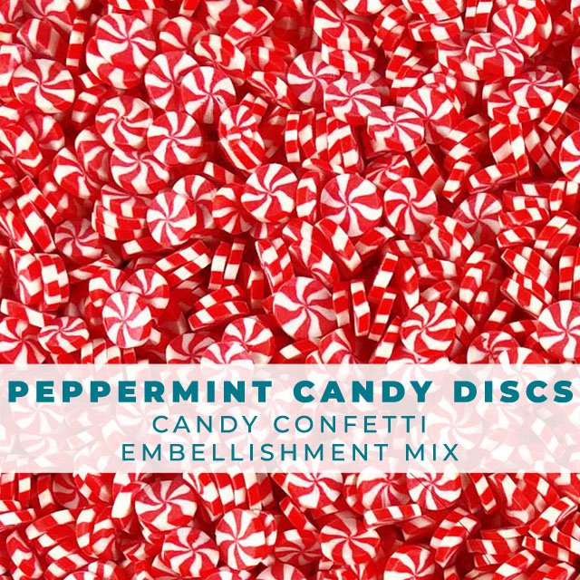 Peppermint Candy Clay Embellishments