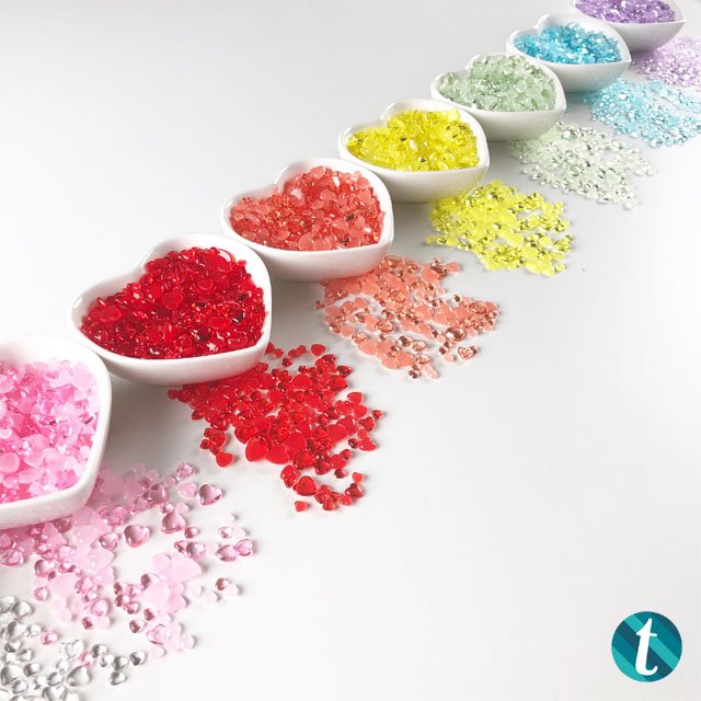 *Last Chance* Jelly Heart Baubles - Peachy Keen