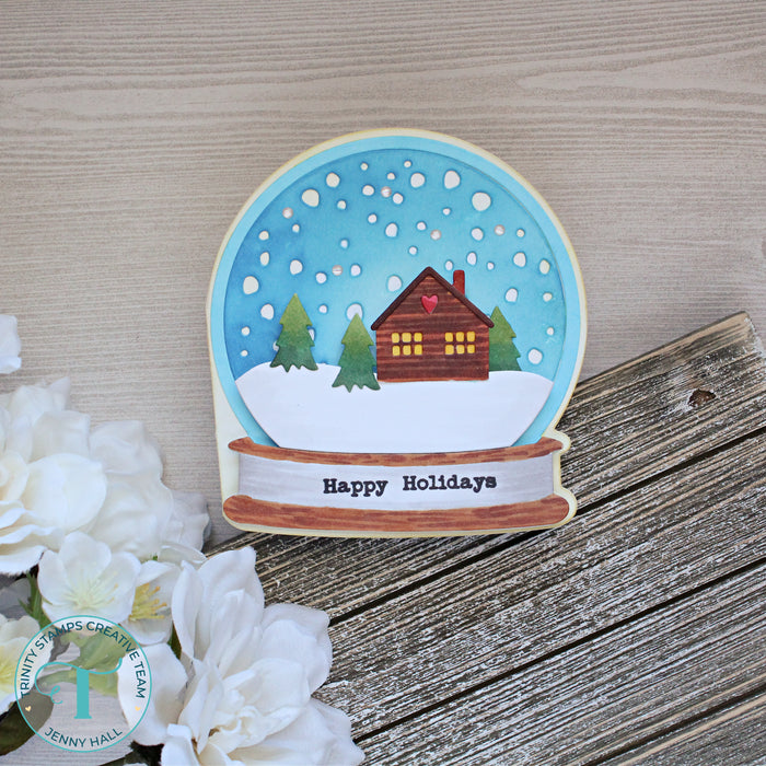 Snowglobe-Shaped Card Die Set