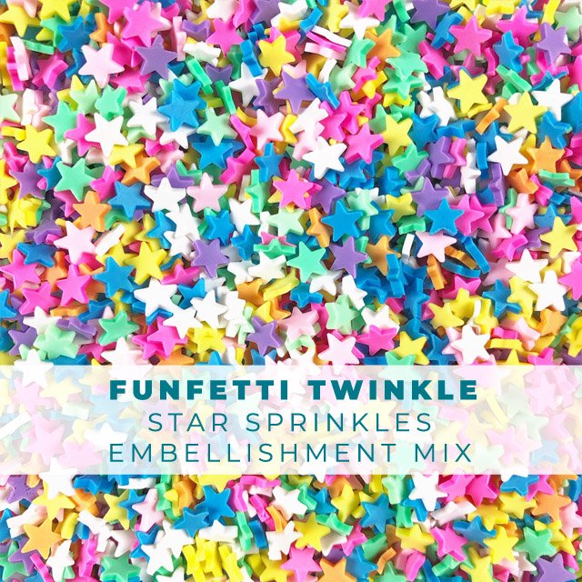 *Last Chance* Funfetti Twinkle Clay Embellishments